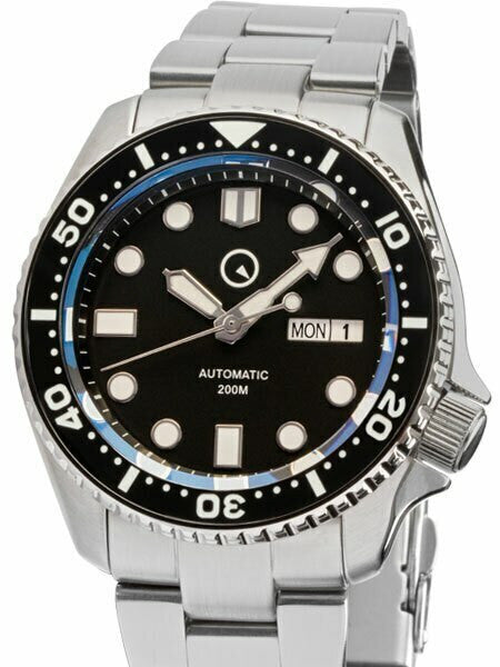 Scratch and Dent - Islander Automatic Dive Watch with Bracelet, AR Sapphire Crystal, Luminous Bezel Insert #ISL-02