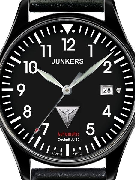 Junkers Cockpit JU52 Series 21-Jewel Automatic Watch #6152-2