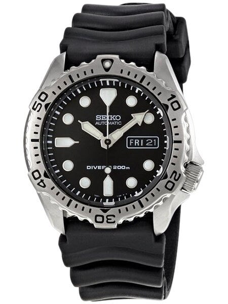 SEIKO　自動巻　SKX171 　セイコー ダイバーズ　腕時計 Seiko Automatic Black Dial 200M Dive Watch with Rubber Dive Strap