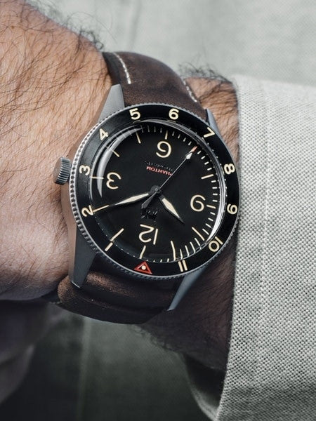 Lew and Huey Phantom Automatic Pilot Watch with Domed Acrylic Crystal #WW-P1-NS