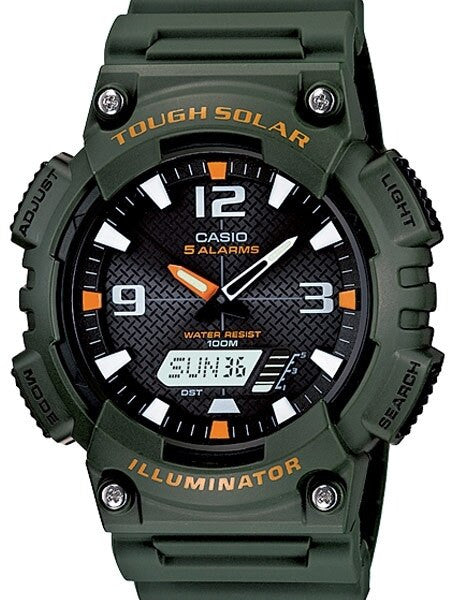 Casio Tough Solar-Light Powered World Time Chronograph Alarm #AQ-S810W-3AV