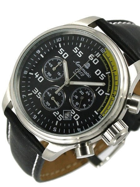 Aeromatic 1912 Aviator Styled Chronograph with 24-hr Sub-Dial #A1203