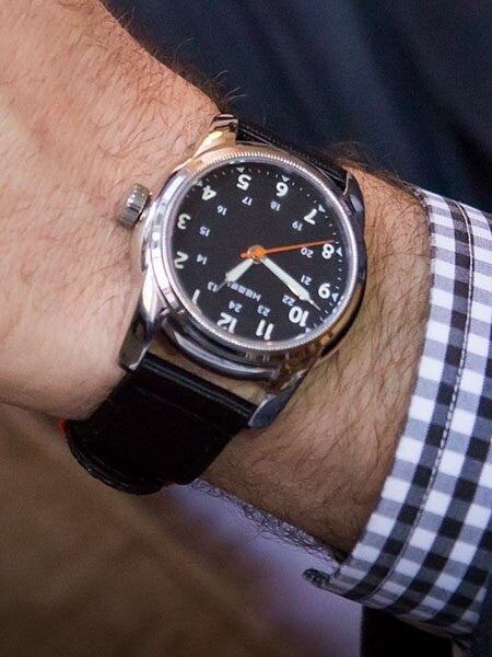 HEMEL 24 Automatic Military-Styled Watch with Matte Black Dial and Sapphire Crystal #HM1