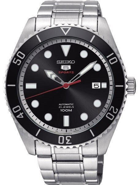 Seiko 44mm Sports 5, 4R35 Automatic Watch with Date Window #SRPB91J1
