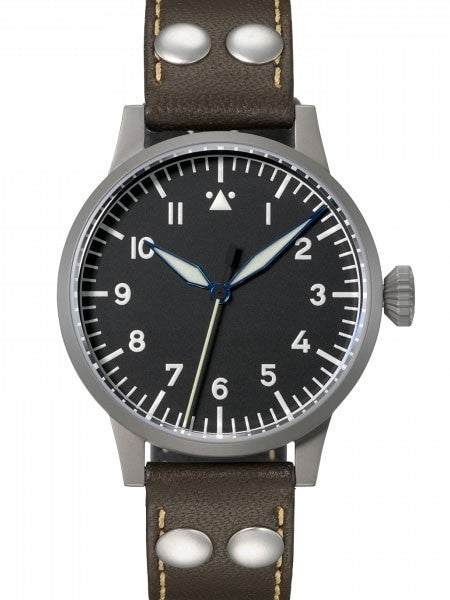 Laco 39mm Heidelberg Type A Dial Swiss Automatic Pilot Watch with Sapphire Crystal #862094
