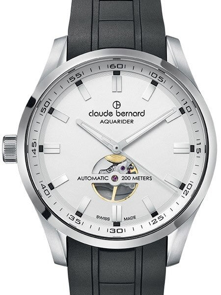Claude Bernard Swiss Made Automatic Open-Heart Aquarider Watch #85026-3CA-AIN