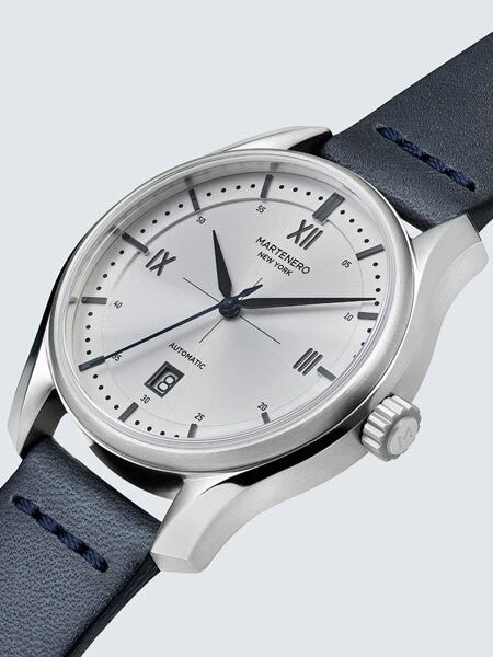 Martenero Marquis Automatic Dress Watch with Silver Dial, Sapphire Crystal #MQS002
