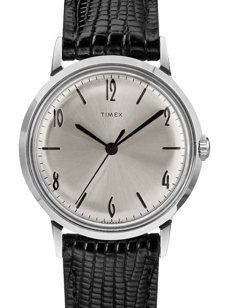 Timex 34mm Marlin Mechanical (Hand Wind) Watch with Silver Dial #TW2R47900ZV