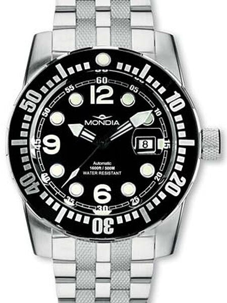 Mondia Wave 500 Meter Swiss Automatic Dive Watch with Helium Release #1-703-1