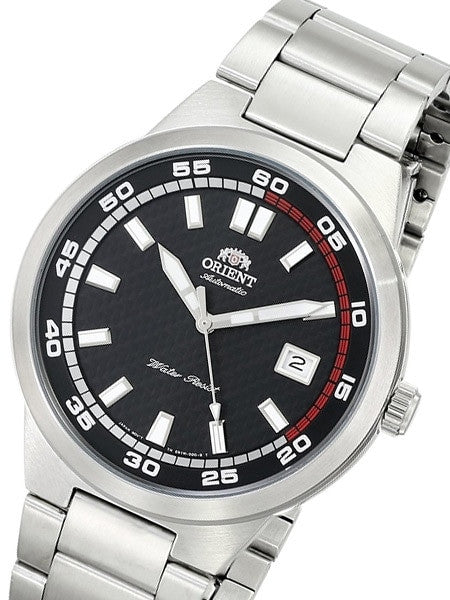 Orient Brazen Automatic Watch with Patterned Black Dial #ER1W001B