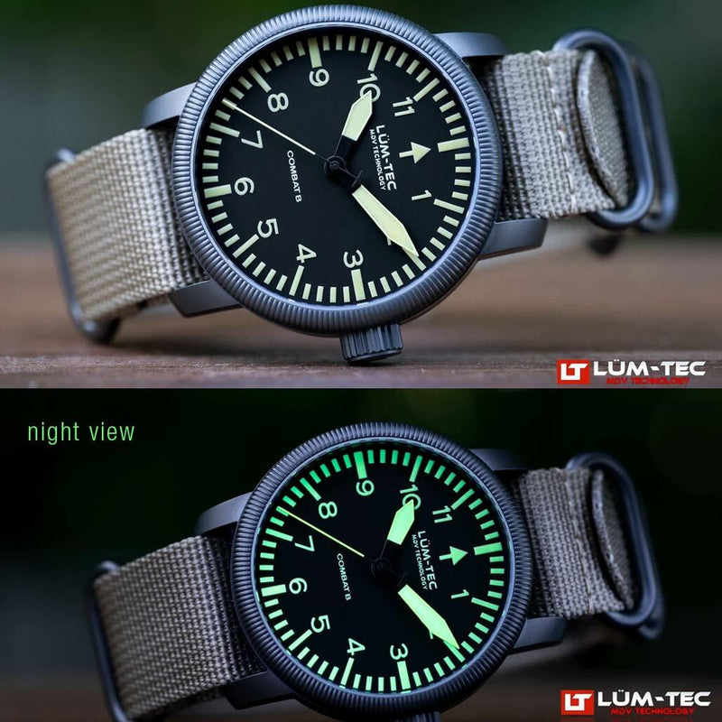 Lum-Tec Combat Watch with a Curved Sapphire Crystal #Combat-B46