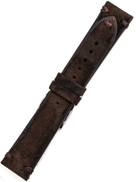 Toscana Brown Vintage Handmade Suede Leather Strap #MIL-VIN-AD80