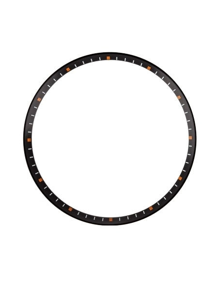 Matte Black Chapter Ring for Seiko SKX007, SKX009, SKX011 Watches #R02
