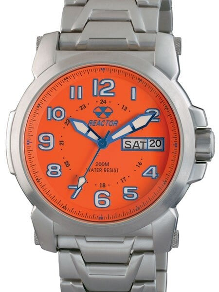 Reactor Atom Watch with SuperLuminova Illumination, Stainless Steel Case and Bracelet #68008