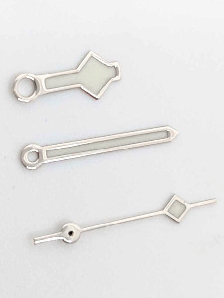 Silver Luminous Watch Hands For Seiko SKX007, SNZF17, SNZH55, SNK809, etc. Watches #H04