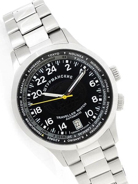 Sturmanskie Traveler 24-Hour Time Automatic Watch with World City Inner Bezel #2255288