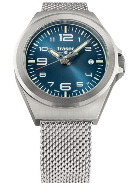 Traser P59 Essential S Blue Dial Watch w/Trigalight + SuperLuminova #108203