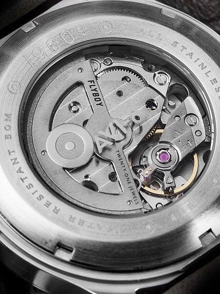 AVI-8 21-Jewel Automatic 1960's Styled Centenary Flyboy #AV-4060-01