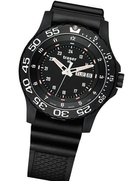 Traser Elite Red Military Watch with 45mm Case and a Sapphire Crystal #100378