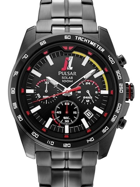 Joey Logano Special Edition Pulsar Solar Powered Chronograph Watch with 24-Hour Sub-Dial #PZ5055