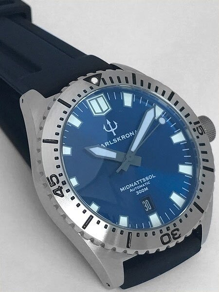 Karlskrona Midnattssol 300-Meter Automatic Dive Watch with 43mm Case #MID-BD