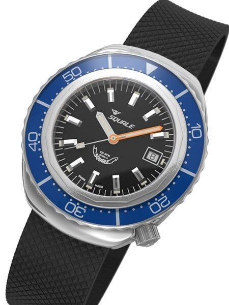Squale 1000 meter Professional Swiss Automatic Dive watch with Sapphire Crystal #2002BL-R