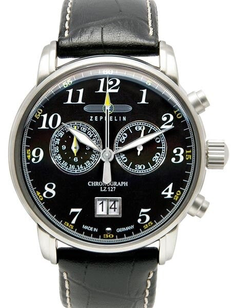 Graf Zeppelin Chronograph Big Date Watch with 12-hr Totalizer #7686-2