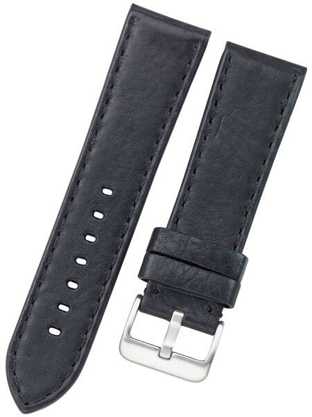 Toscana PANERAI Style Black Italian Leather Strap with Matching Stitching #LBV-98230M