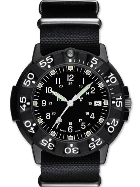 Traser Code Green Watch with Green Tritium Illumination and Black Nylon Strap #106105