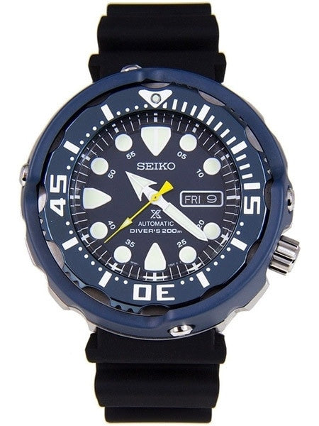 Seiko Prospex 24-Jewel Automatic Blue PVD Dive Watch with Case Shroud #SRP653
