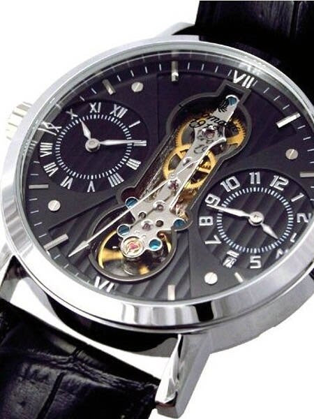 Aeromatic 1912 Semi-Skeleton Watch with Three Movements #A1384