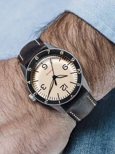 Lew and Huey Phantom Automatic Pilot Watch with Fully Luminous Dial and Acrylic Crystal #WW-P2-NS