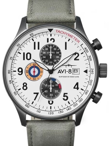 AVI-8 Hawker Hurricane Aviator Chronograph Watch #AV-4011-0B