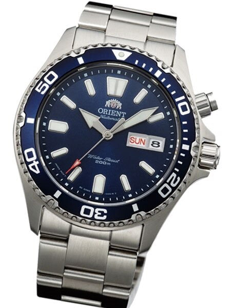 Scratch and Dent - Orient Black Mako USA Automatic Dive Watch with 120-click Bezel, Sapphire Crystal #EM6500FB 3