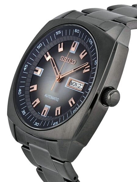 Seiko Recraft Series Automatic Watch with Black PVD 43.5mm Case and Bracelet #SNKM99