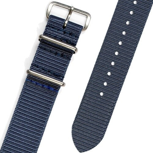 ADPT Navy Nylon Strap with 316L Stainless Steel Buckle and Keepers  #MSN-ADPTNAV