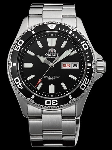 Orient USA II Black Dial Automatic Dive Watch with Sapphire Crystal #AA0200AB