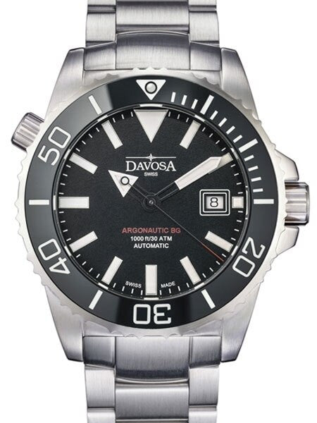 Davosa Argonautic BG Swiss Automatic 300 Meter Dive Watch with Black Dial #16152202