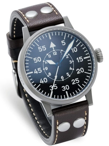 Laco Leipzig Type B Dial Swiss Mechanical Pilot Watch with Sapphire Crystal #861747