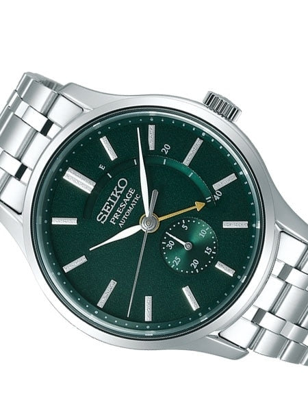 Seiko Presage Automatic Dress Watch with 42mm Case, Sapphire Crystal, Power Reserve Indicator #SSA397