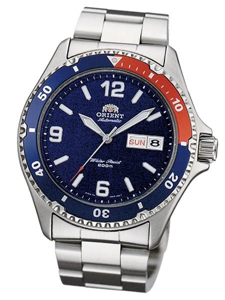 Orient Pepsi-Style Automatic Dive Watch with SS Bracelet #AA02009D