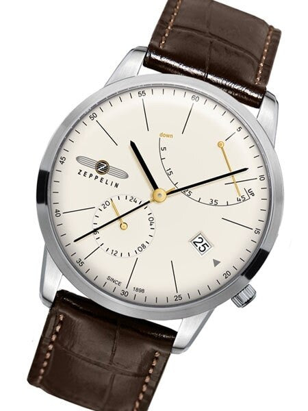 Graf Zeppelin LZ129 Flatline Automatic Watch with Power Reserve #7366-5