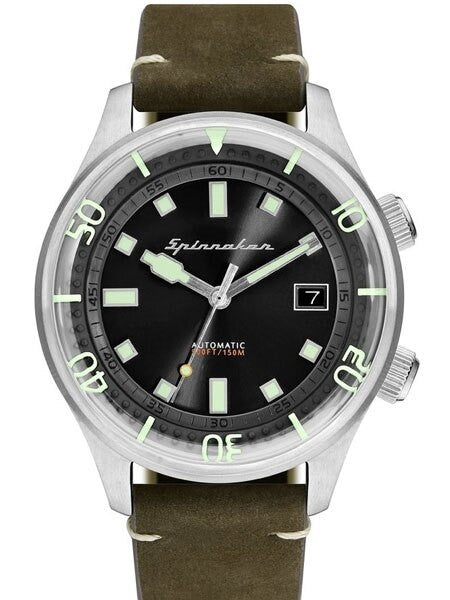 Spinnaker Bradner 42m Vintage-Style Automatic Sport Watch with a Luminous Bezel #SP-5057-02