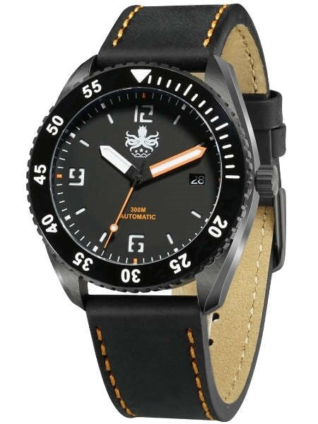 PHOIBOS Reef Master DLC 300-Meter Automatic Dive Watch with Double Dome AR Sapphire Crystal #PY015D