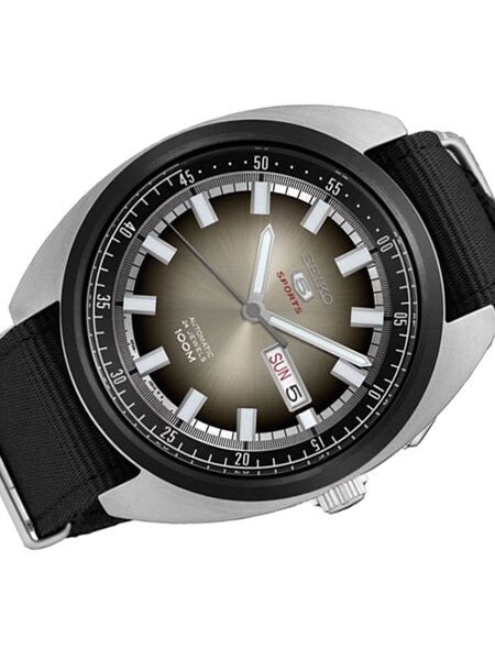 Seiko Sports 5 Automatic 24-Jewel Watch with a 44mm Turtle-Style Case #SRPB23K1