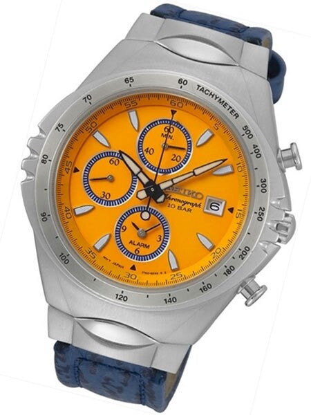 Seiko Macchina Sportiva Edition Quartz Chronograph with 60-Minute Stopwatch and Alarm #SNAF83