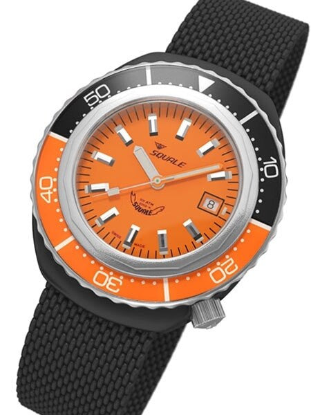 Squale 1000 meter Professional Swiss Automatic Dive watch with PVD Mesh Bracelet #2002O-PVD-S