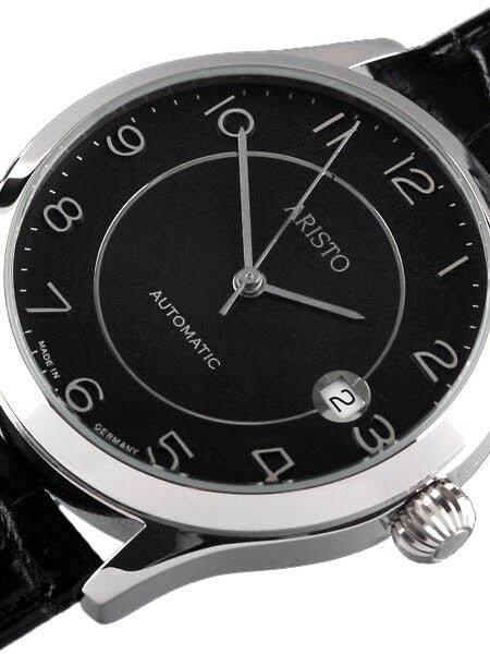 Aristo 4H53 Black Dial Swiss ETA 2824-2 Automatic Dress Watch