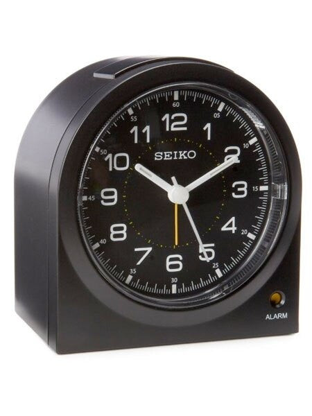Seiko Alarm Clock with Snooze Bar and Quiet-Sweep Second Hand #QHE085KLH