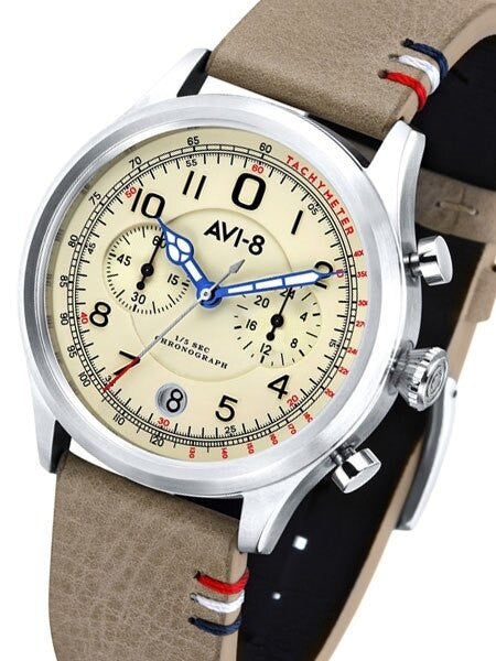AVI-8 Flyboy Lafayfette Aviator Chronograph Watch #AV-4054-01
